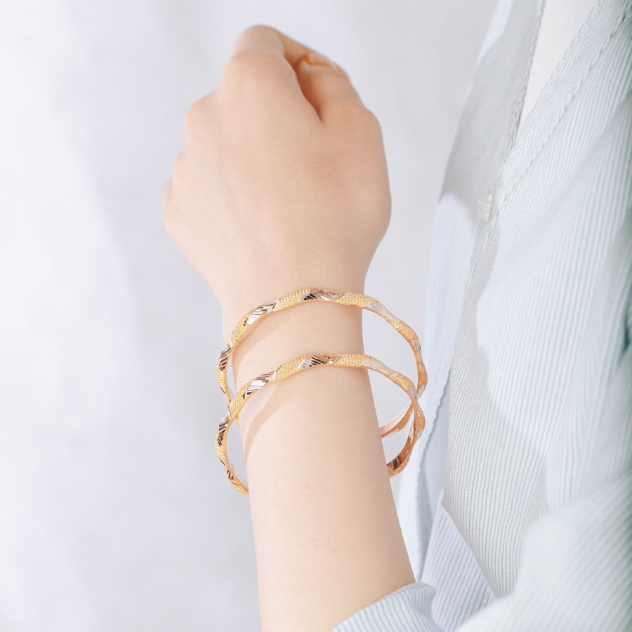 Close-up of gold jewelry